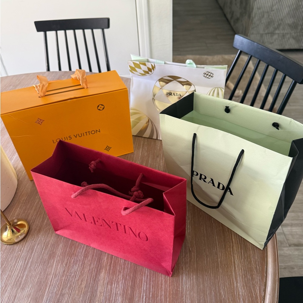 Prada Black and Cream Women's Bag